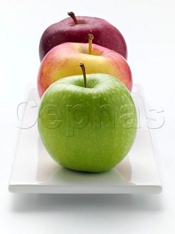 Granny Smith Ambrosia and Red Delicious apple Traffic lights