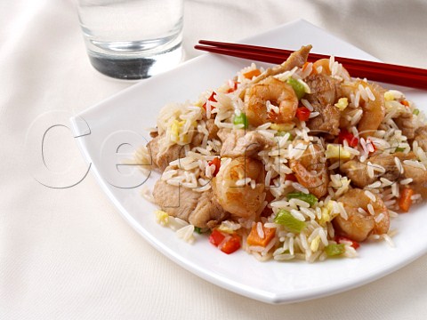 Pork and prawn special fried rice