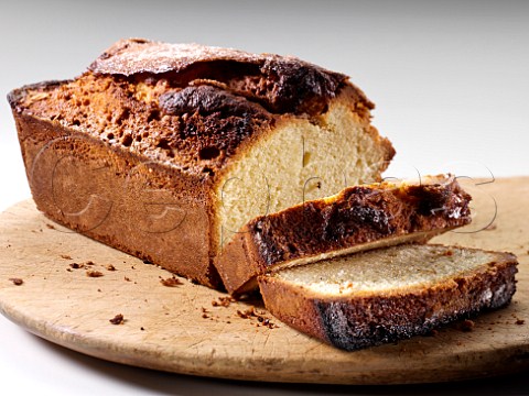 Madeira cake sliced