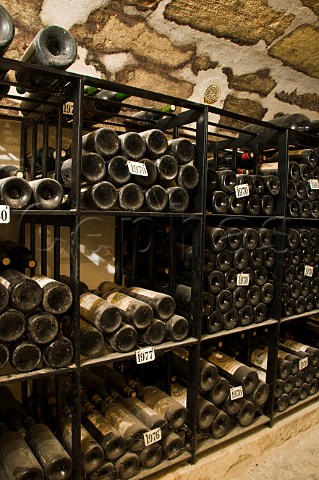Wine vintage library at Chteau RauzanSgla Margaux Gironde France Margaux  Bordeaux
