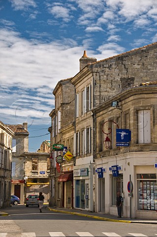 Main street in Pauillac Gironde France