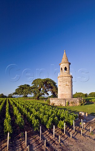 The tower in vineyards of Chteau La Tour de By Bgadan Gironde France Mdoc  Bordeaux