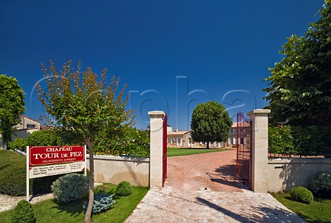 Entrance to Chteau Tour de Pez Pez Gironde France StEstphe  Bordeaux