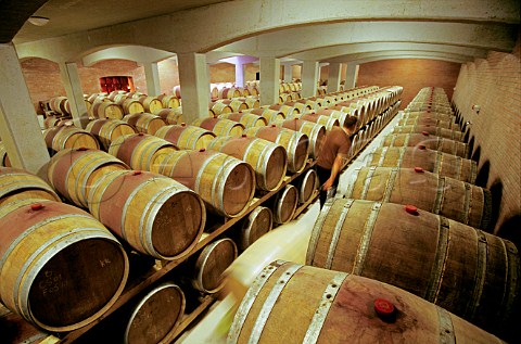 Barrique cellar at Bock Winery Villany Hungary Villany