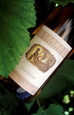 Bottle of Federweisser from Gonzen winery Sargans Switzerland   Eastern Switzerland