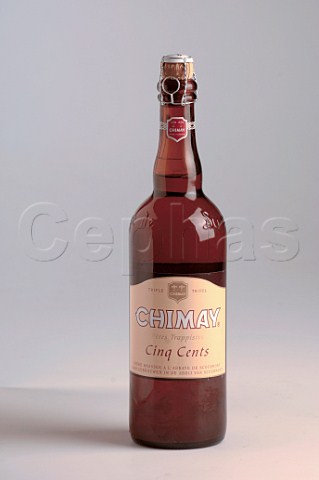750ml bottle of Chimay Cinq cents Belgian beer