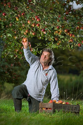 Keith Goverd West Country apple juice maker Compton Dando near Bath Avon England