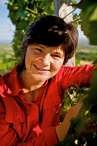 Birgit Braunstein winemaker in her vineyard at Purbach Burgenland Austria  NeusiedlerseeHgelland