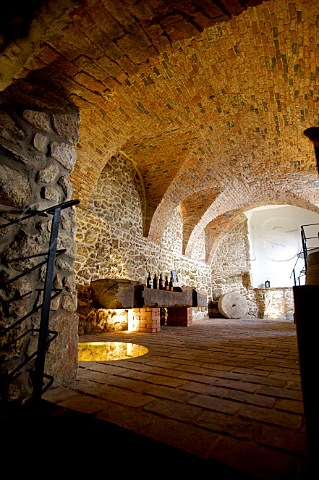 Medieval cellar vaults of the Birgit Braunstein winery Purbach Burgenland Austria  NeusiedlerseeHgelland