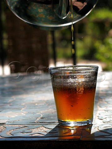 Glass of mint tea Morocco