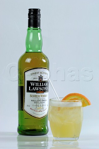 Orange whisky cocktail