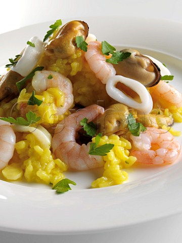 Seafood risotto