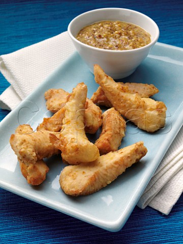 Chicken tenders and dipping sauce