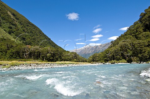 West Matukituki river Mt Aspiring National Park South Island New Zealand