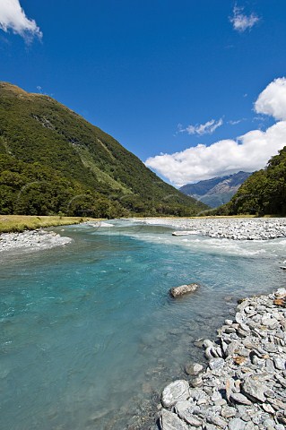 West Matukituki river Mt Aspiring National Park South Island New Zealand