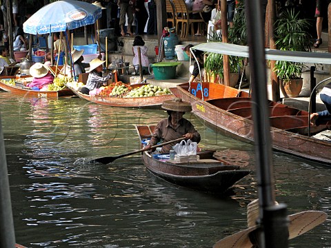 Floating market Damnoen Saduak Ratchaburi Thailand