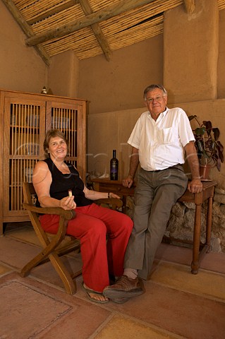 Marlies Duerr and Raymundo Pirales owners of Caves del Valle winery in the Elqui ValleyChile