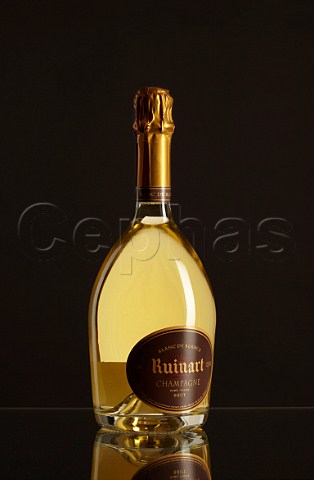 Bottle of Ruinart Blanc de Blancs Champagne