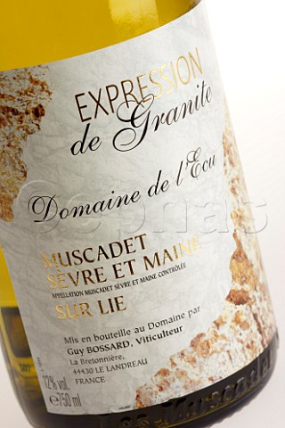 Bottle of Expression de Granite Muscadet SvreetMaine Sur Lie from   Domaine de lEcu   Le Landreau LoireAtlantique France