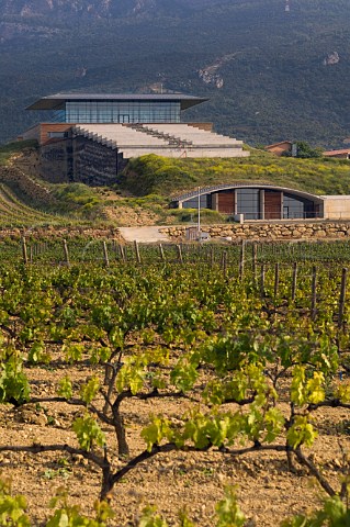 Bodegas Baigorri viewed over its vineyard at Samaniego Alava Spain    Rioja Alavesa