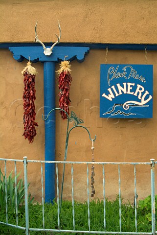 Black Mesa Winery in the Velarde Valley between Taos and Santa Fe New Mexico USA