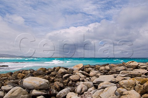 Rocky shoreline and turquoise water at Cape Arid Cape Arid National Park Western Australia