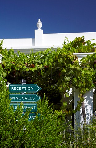 Backsberg winery signs Paarl Western Cape South Africa  SimonsbergPaarl