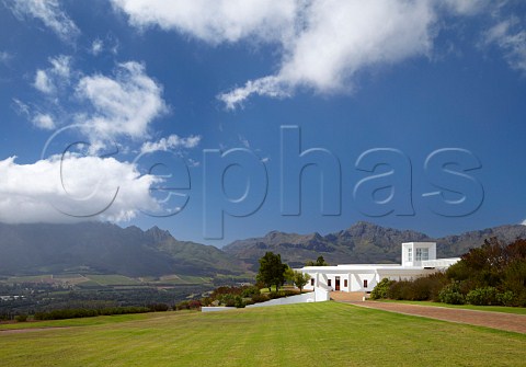 Vergelegen winery with the Helderberg mountain in distance  Somerset West Western Cape South Africa  Stellenbosch