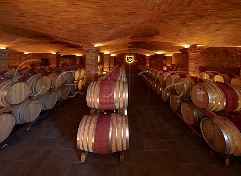 Red wine barrel cellar of La Motte  Franschhoek Western Cape South Africa   Franschhoek Valley