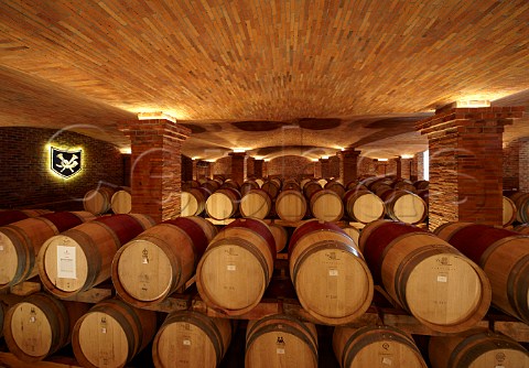 Red wine barrel cellar of La Motte  Franschhoek Western Cape South Africa   Franschhoek Valley