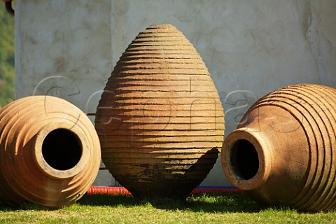 Terracotta amphorae of Josko Gravner Oslavia Friuli Italy  Collio