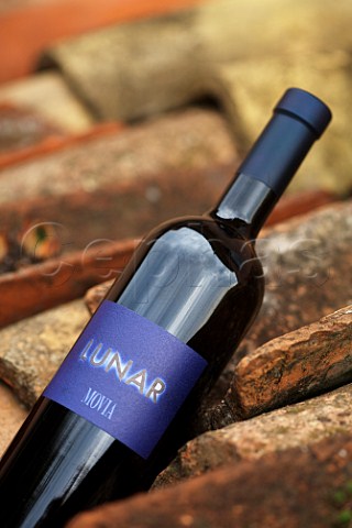Bottle of Lunar wine of Movia  Medana near Dobrovo Slovenia  Brda