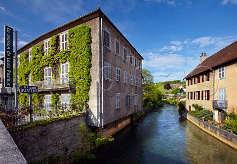Maison Louis Pasteur by the Cuisance River in Arbois Jura France