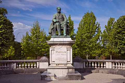 Statue of Louis Pasteur in Arbois Jura France