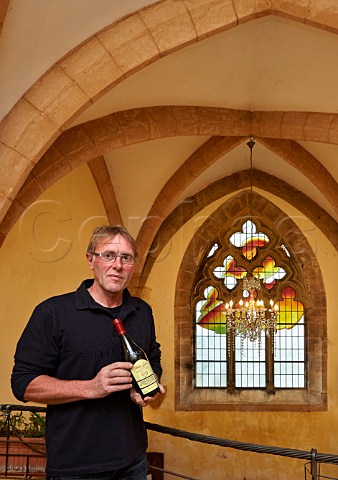 Frdric Lornet in his winery the former Cistercian LAbbaye de Genne  MontignylsArsures Jura France Arbois