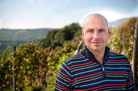 Giacomo Conterno in Romirasco vineyard of Aldo Conterno at Bussia Monforte dAlba Piemonte Italy Barolo