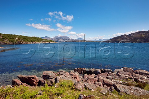 Loch a Chracaich at Kenmore Applecross Peninsula Ross and Cromarty Scotland