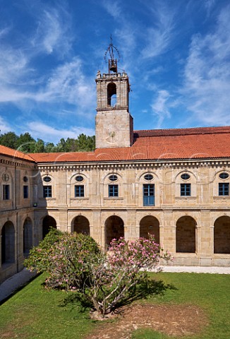 Cloisters of the Monasterio de San Clodio now a hotel Near Leiro Galicia Spain   Ribeiro
