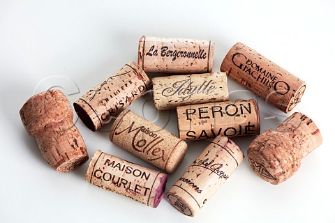 Various Savoie wine corks
