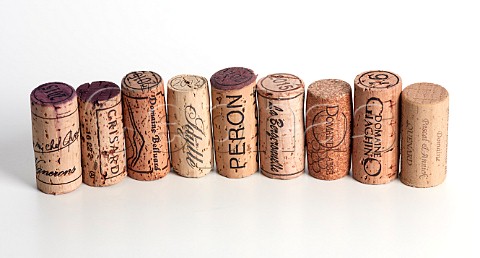 Various Savoie wine corks including agglomerated and Nomacorc