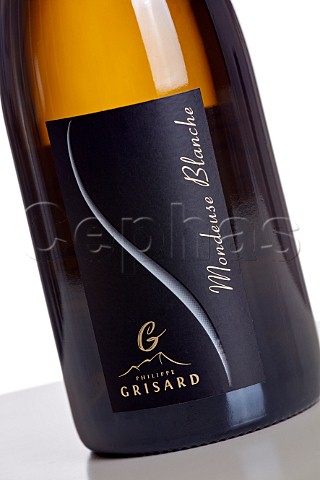 Label on bottle of Philippe Grisard Mondeuse Blanche  Savoie France