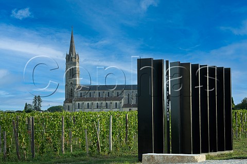 Clos du Clocher vineyard by the village church of Pomerol Gironde France  Pomerol  Bordeaux