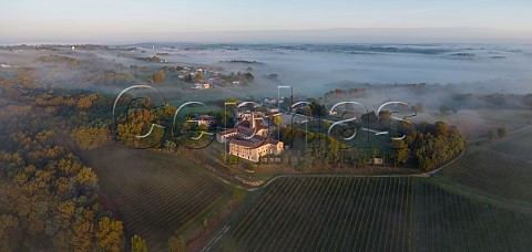 Monastre du Broussey and its vineyard Rions Gironde France Cadillac Ctes de Bordeaux