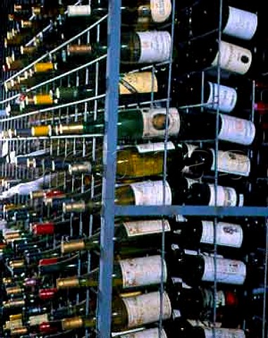 Rack in a private wine cellar