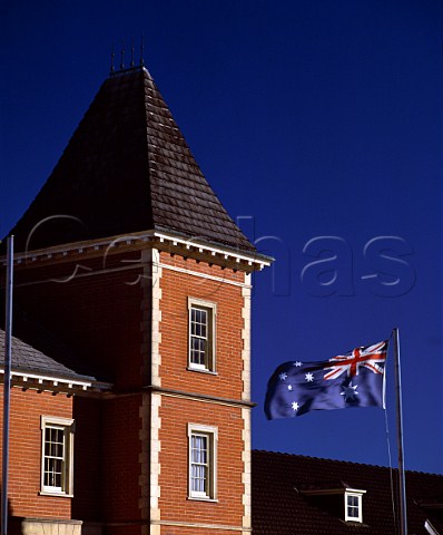 Australian flag on the Southcorp winery Nuriootpa   South Australia   Barossa Valley