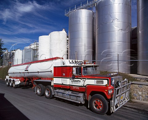 Wine transport lorry at Yalumba Winery   Angaston South Australia  Barossa Valley