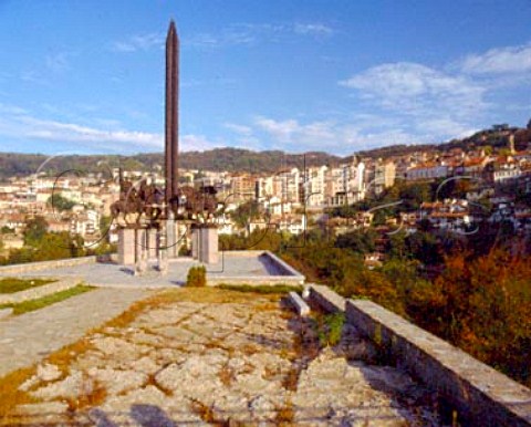 Assen memorial in Veliko Turnovo the ancient   capital of Bulgaria from 1187 until the Ottoman   invasion in 1396 The memorial depicts the brothers    Assen Peter and Kaloyan and their heir   IvanAssen II