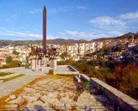 Assen memorial in Veliko Turnovo the ancient   capital of Bulgaria from 1187 until the Ottoman   invasion in 1396 The memorial depicts the brothers Assen Peter and Kaloyan and their heir IvanAssen II