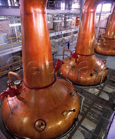 The Still Room of Midleton Distillery Irish Whiskey   is distilled three times as opposed to two for   Scotch Jameson and other Irish Distillers brands are   made here Midleton County Cork Eire