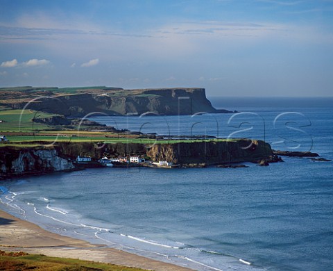 Coastline near Ballintoy east of the Giants Causeway in County Antrim Northern Ireland 